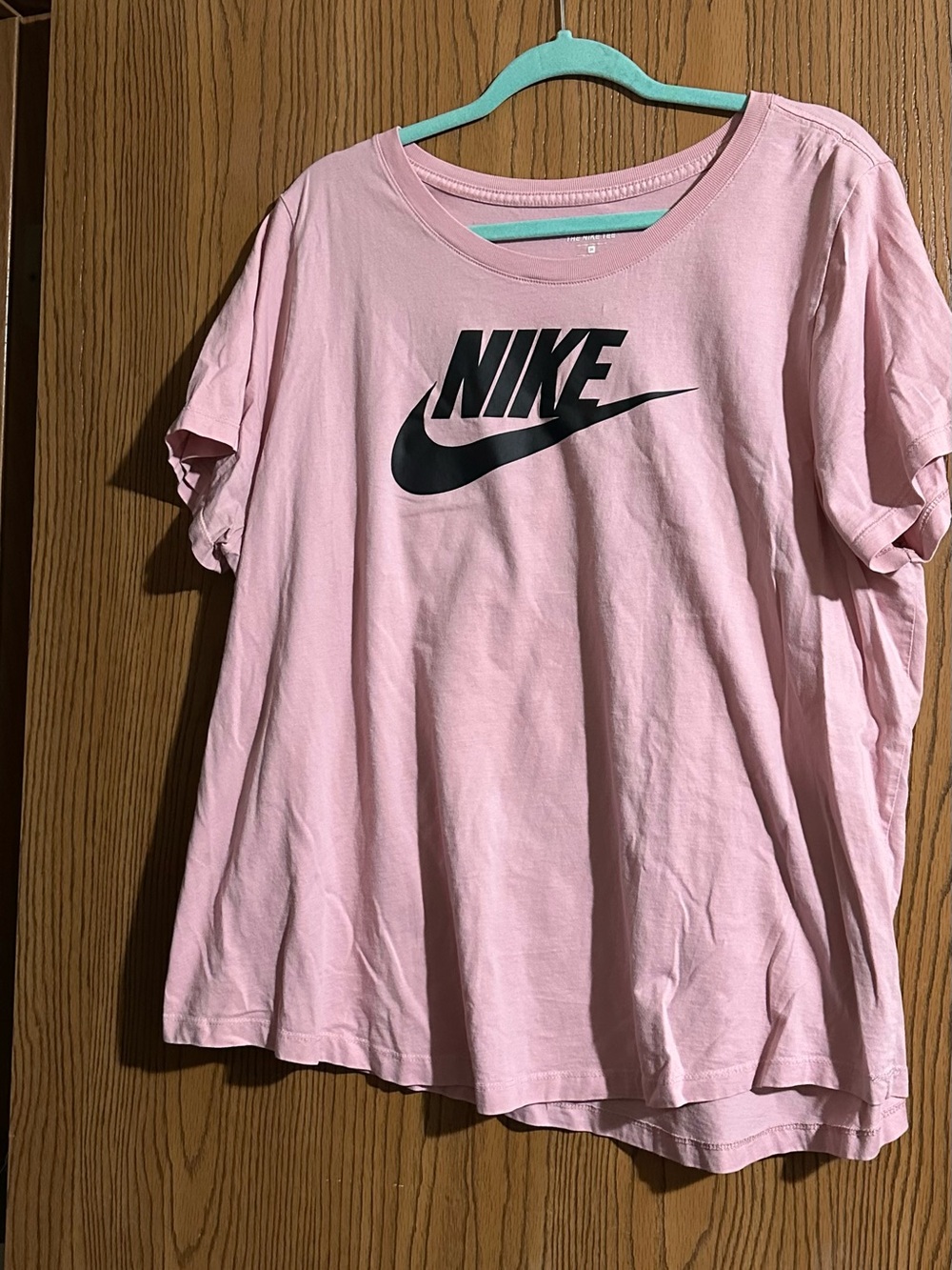 Nike  Pink Logo Crew Tee